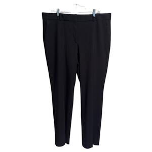 Ann Taylor Pants Womens Size 16 Navy Classic Fit Straight leg Belt Loops